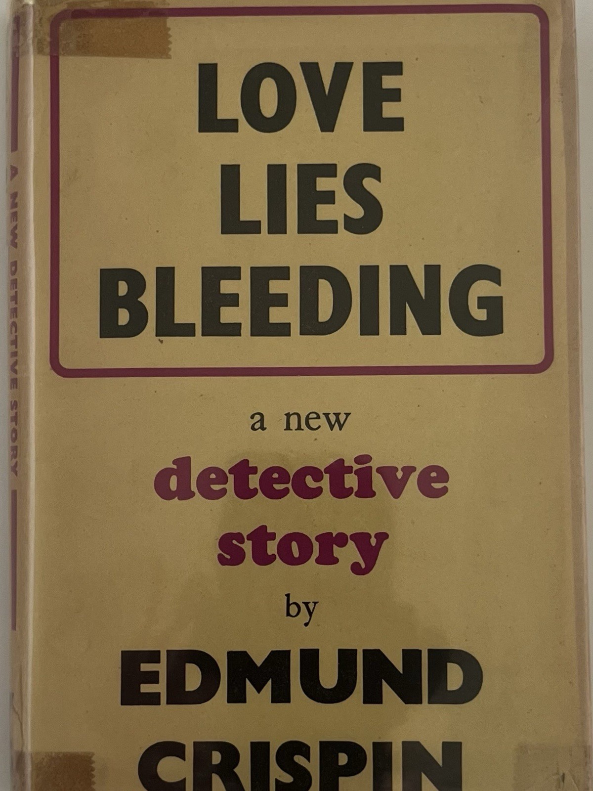 Edmund Crispin-Love Lies Bleeding 1st Edition 1948 Victor Gollancz-Unclipped DJ