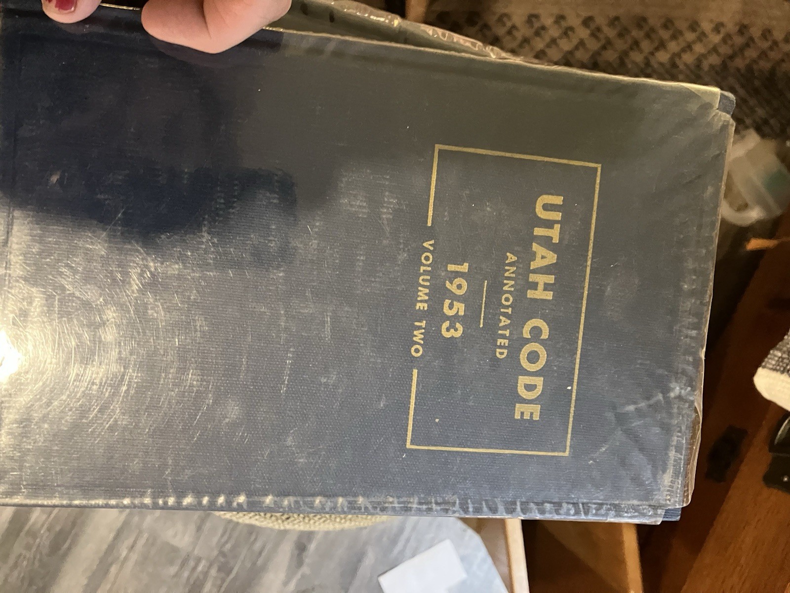 7 Pc Utah Code Annotated 1953 Volume 1-4 & 6,8,9 Old Law books W/ Supplements