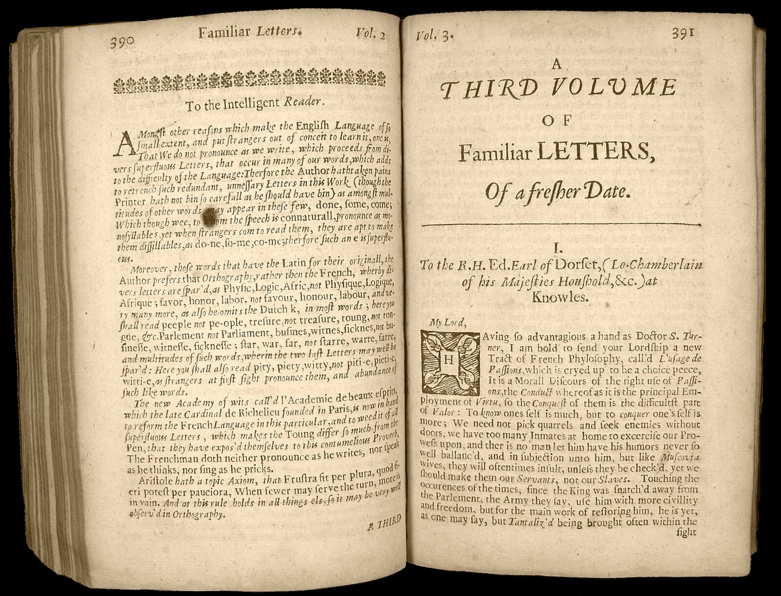 1673 HOWELL. EPISTLE LETTER KING JAMES ERL VISCOUNT KNIGHT BISHOP CAPTAIN DOCTOR