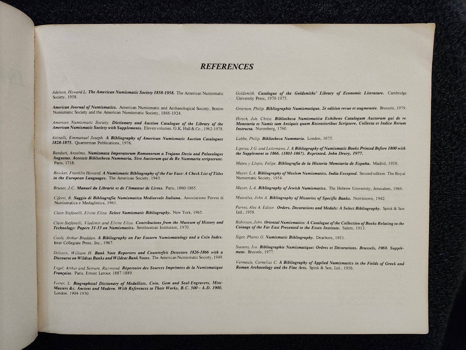 Important Numismatic Books 1982 Auction #11 Catalog George F. Kolbe Los Angeles