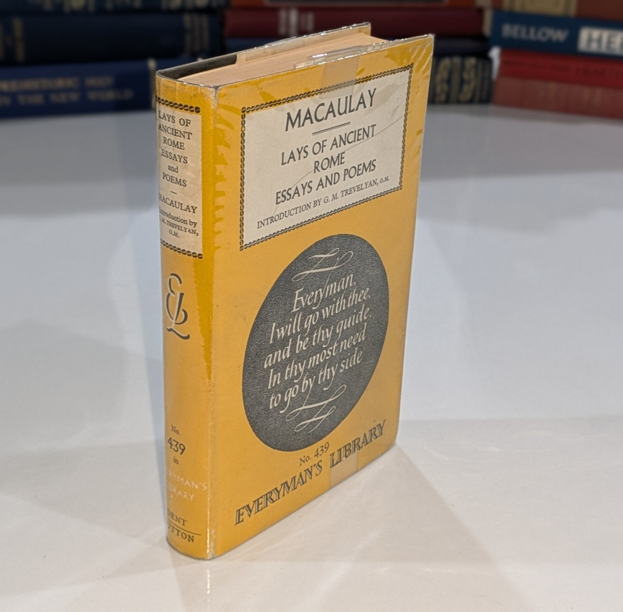 Lays of Ancient Rome & Essays – Lord Macaulay | 1963 | Everyman’s No. 439 | DJ