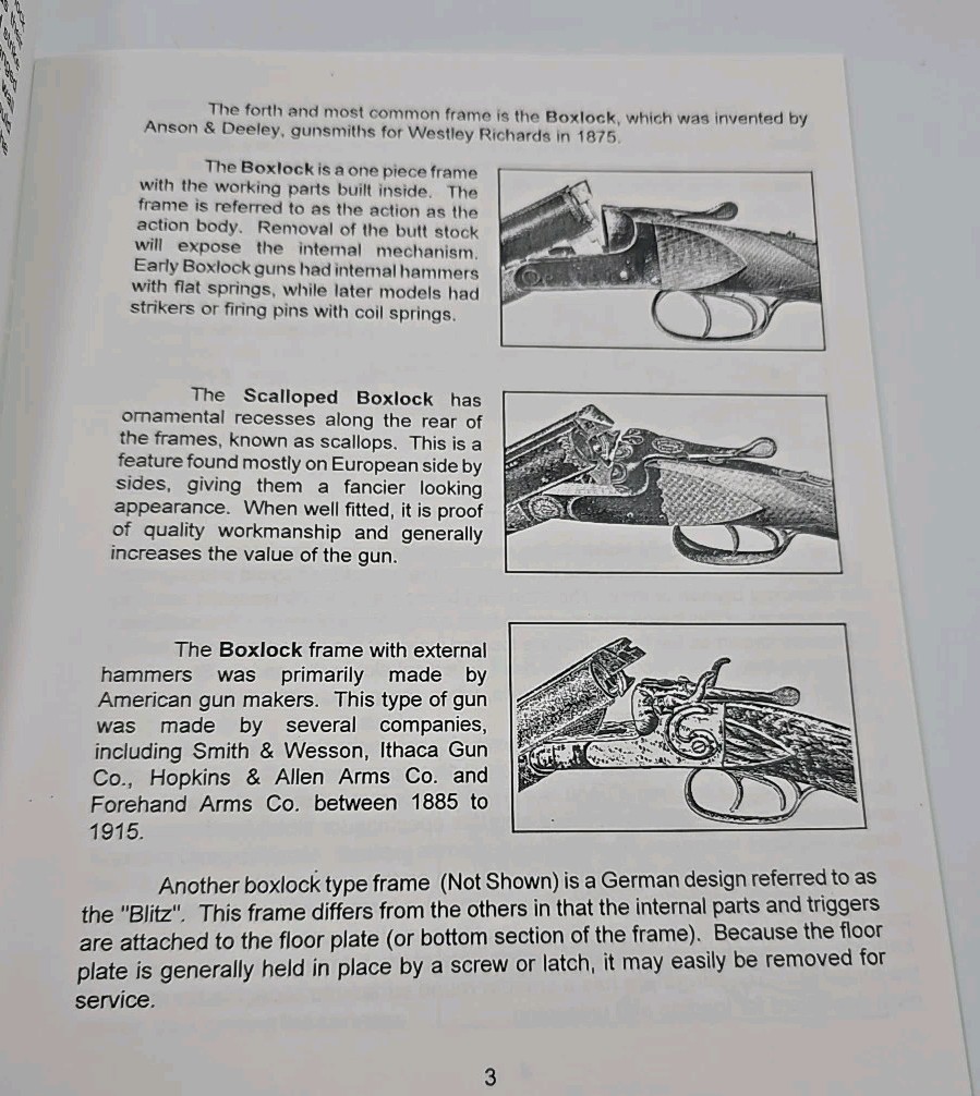 Recognizing Side by Side Shotguns Charles Carder Booklet
