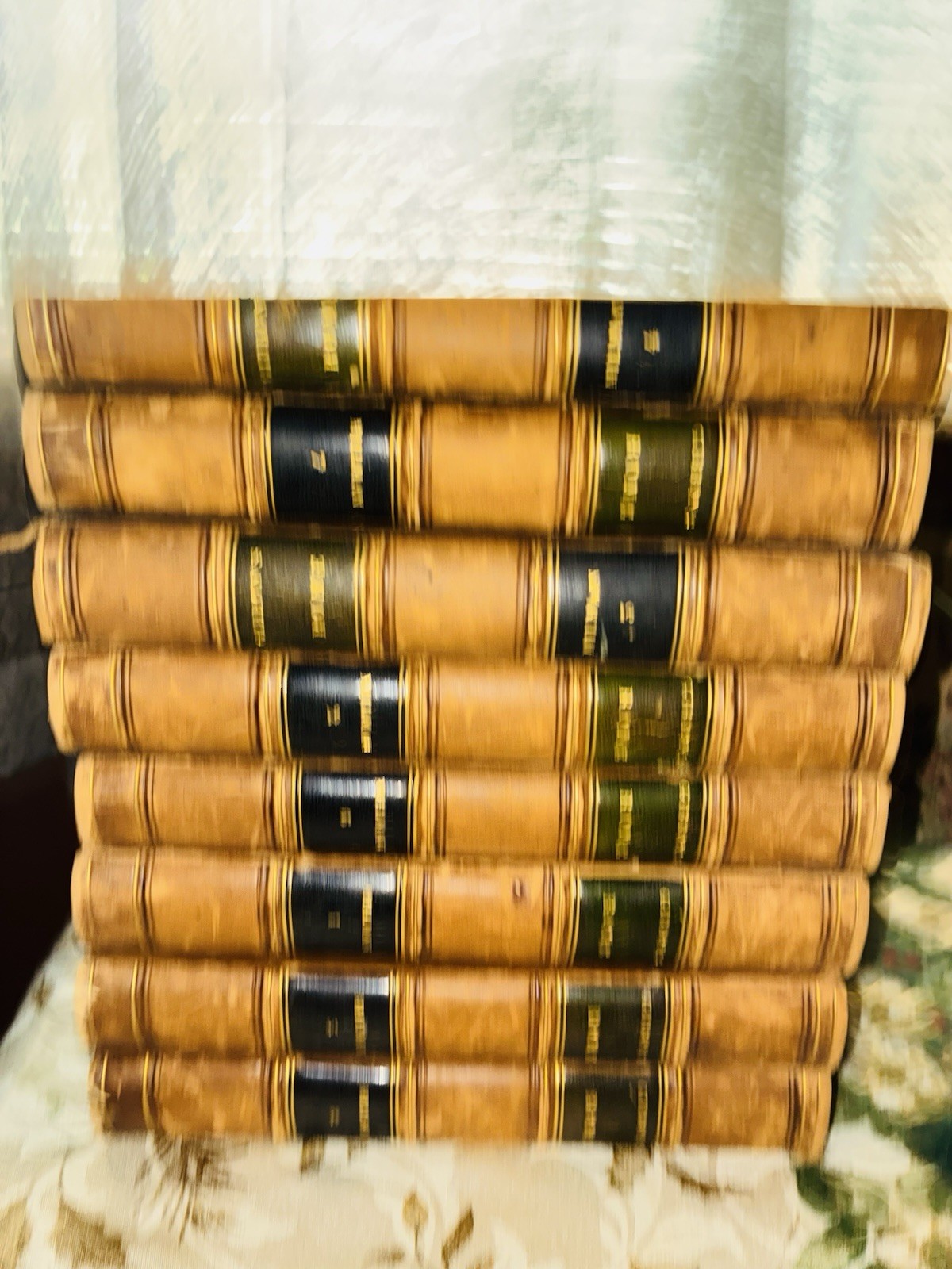 8 Volume Set GIBBON History Decline Fall Roman Empire Leather Milman 1840 Paris