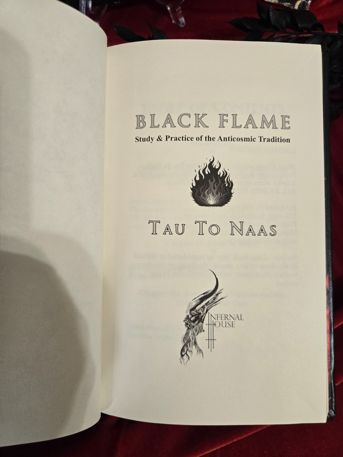 Black Flame: Anticosmic Tradition – Tau To Naas – LTD #/333 – Expanded HC