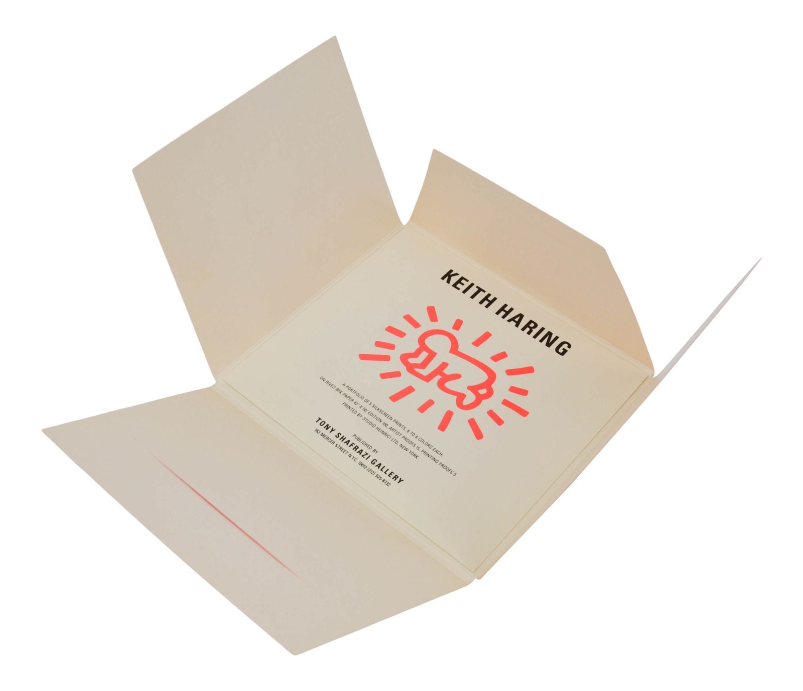 The Fertility Suite ~ KEITH HARING ~ Promo Cards ~ Tony Shafrazi Gallery 1983