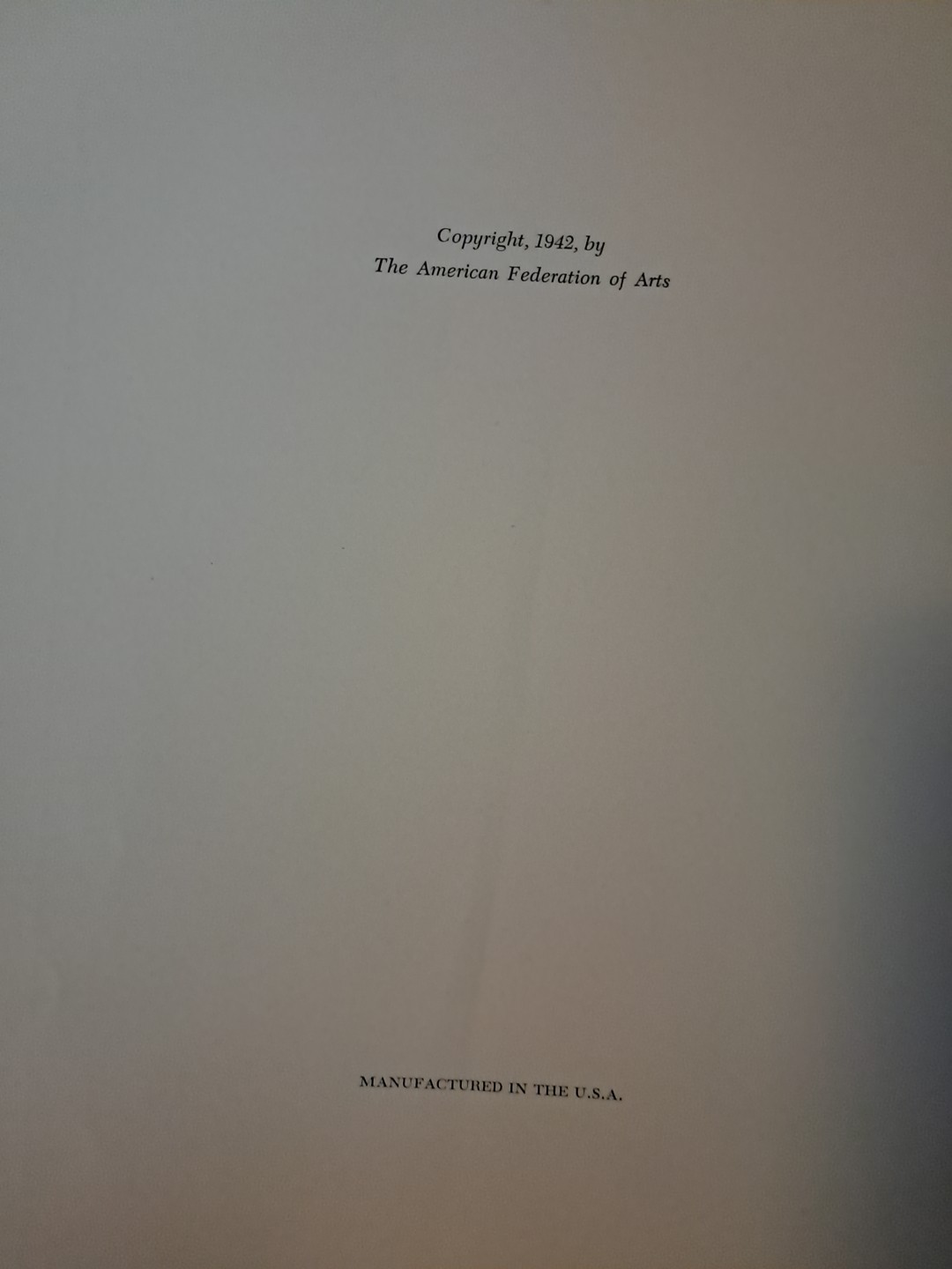 1942 Painters and Sculptors of Modern America/ Thomas Cromwell & Co. HC/X-librar