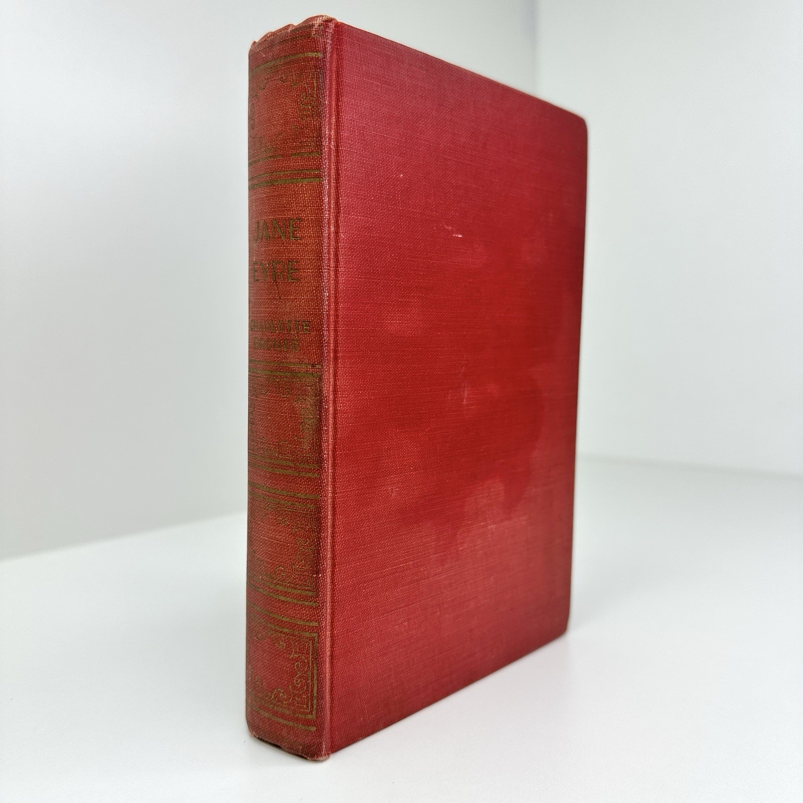 Vintage Second Edition 1847 Jane Eyre Charlotte Brontë Art-Type Edition Red Bind
