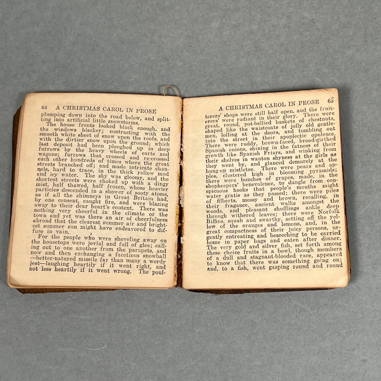 Little Leather Library A CHRISTMAS CAROL by CHARLES DICKENS RARE Antique