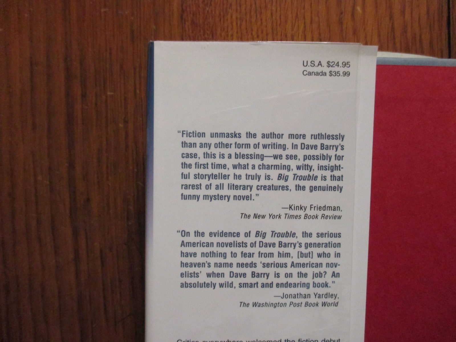 DAVE BARRY Signed Book („TRICKY BUSINESS“-2002 First Edition Hardback)