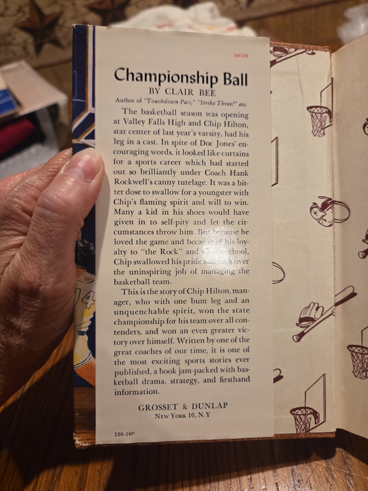 VINTAGE 1948 Chip Hilton Sports Story #2 Championship Ball Clair Bee Basketball