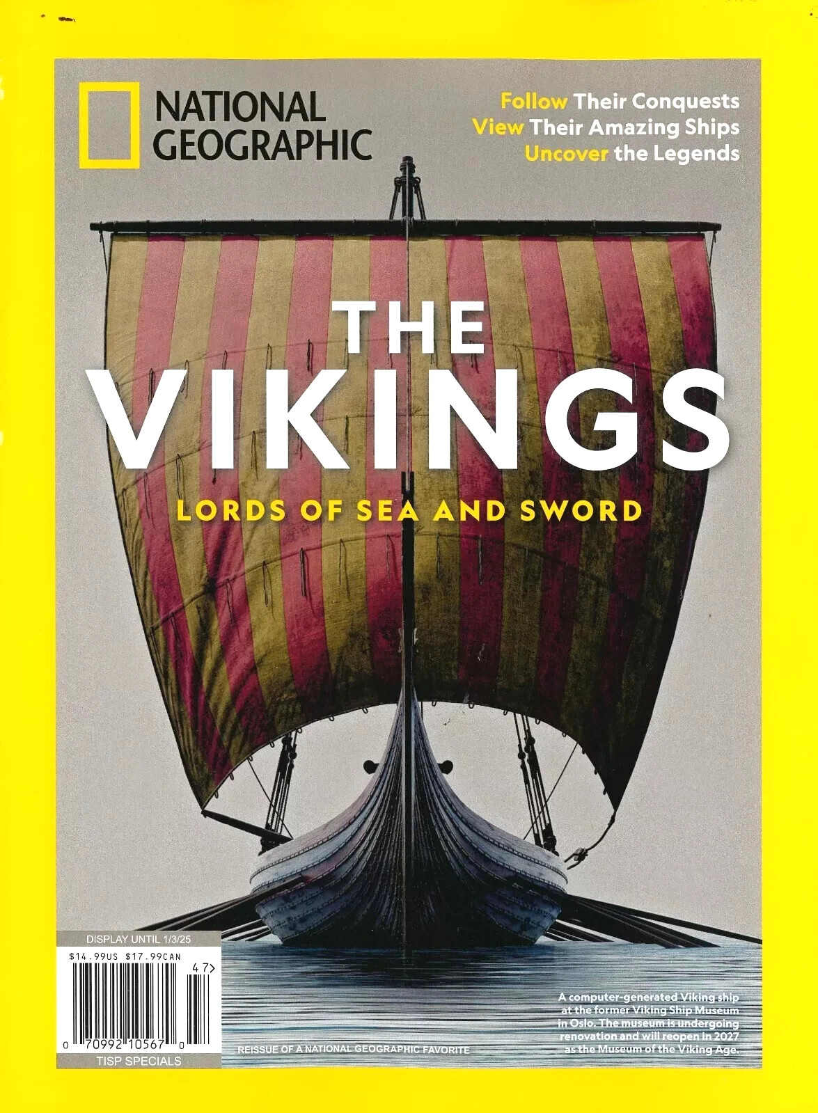 NATIONAL GEOGRAPHIC MAGAZINE | 2024 | THE VIKINGS | LORDS OF SEA AND SWORD