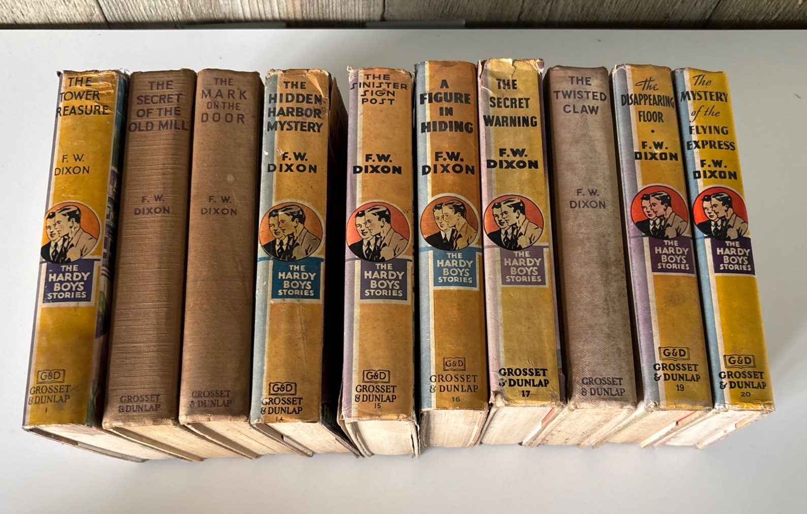 Vintage Lot of 10 Hardy Boys 1939-1941 Editions