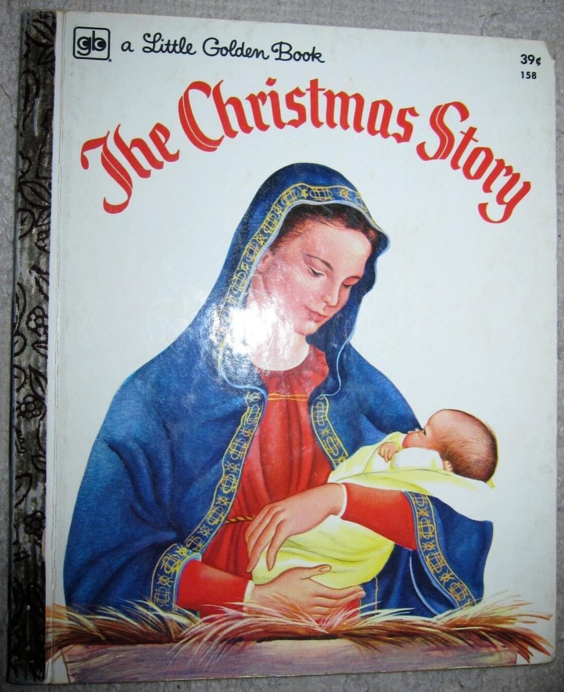 Vtg HC book, The Christmas Story told by Jane Werner, Little Golden Book, 1973