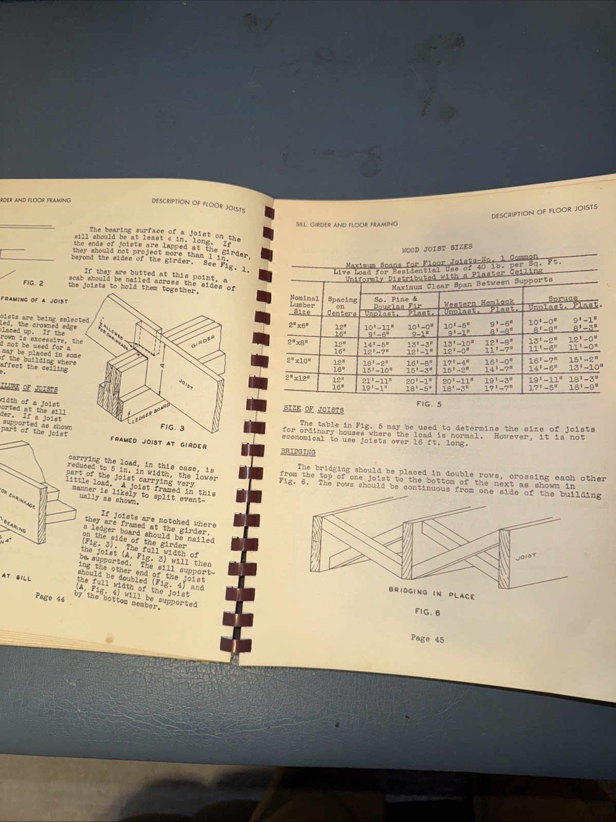1946 Construction Books Interior & Exterior Trim Framing Sheathing Concrete Form