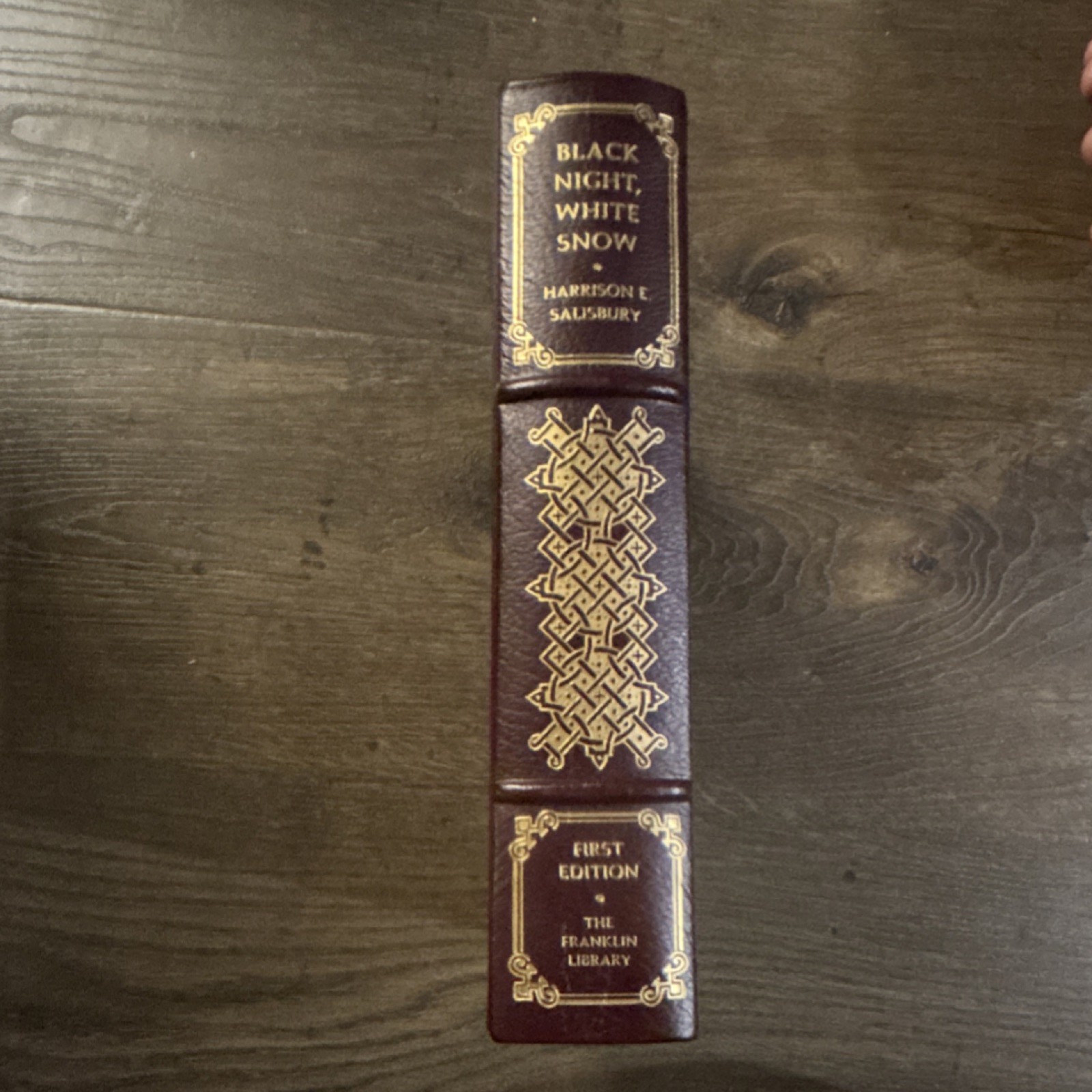 Harrison E. Salisbury Black Night, White Snow Leather 1st Edition Franklin Libr…