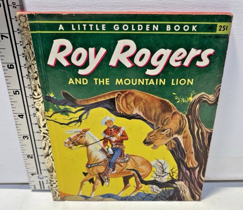 Vintage 1955- Roy Rogers and the Mountain Lion by Ann McGovern