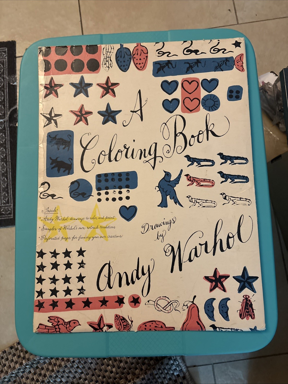Andy Warhol DrawingA Coloring Book: (1990) 1st Edition.
