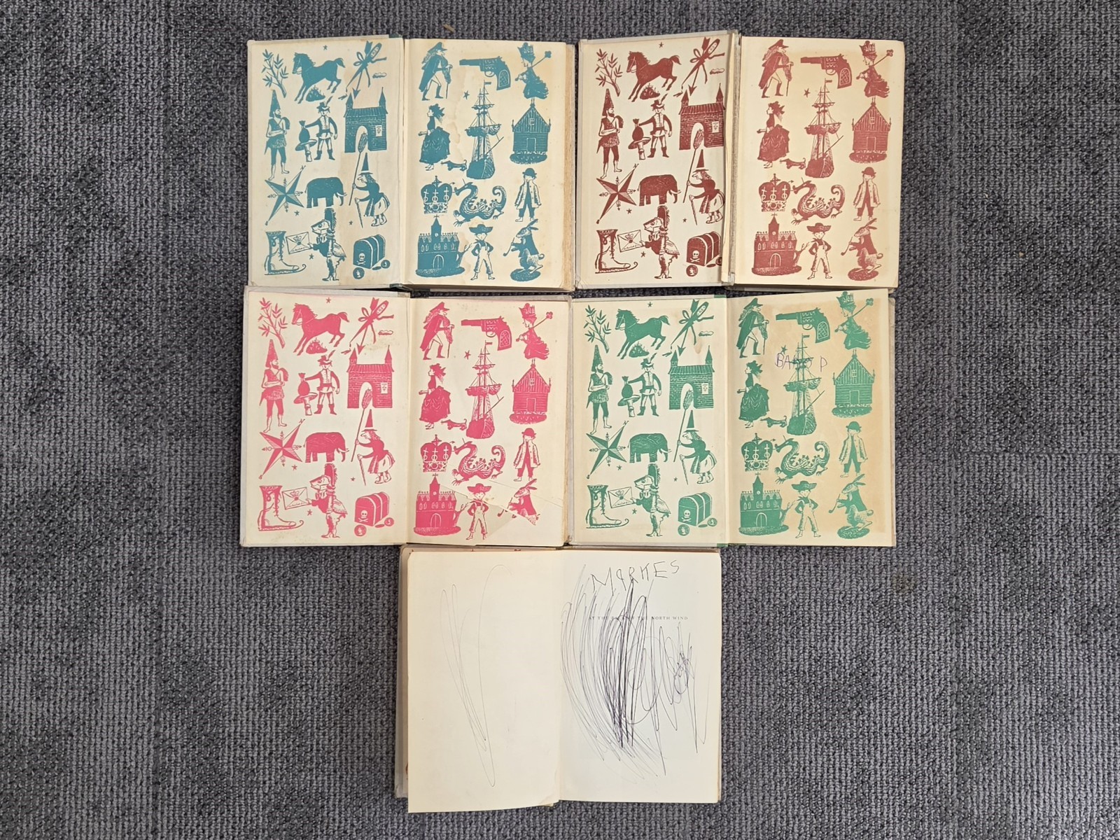 Vintage 1950s Junior Deluxe Edition Books Lot of 10 HC Children’s Classics