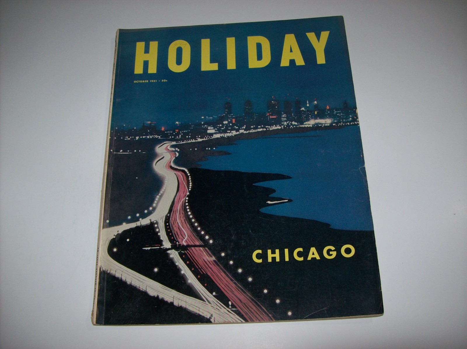 HOLIDAY Magazine Wisconsin October 1951, CHICAGO, Oversized Vintage, x