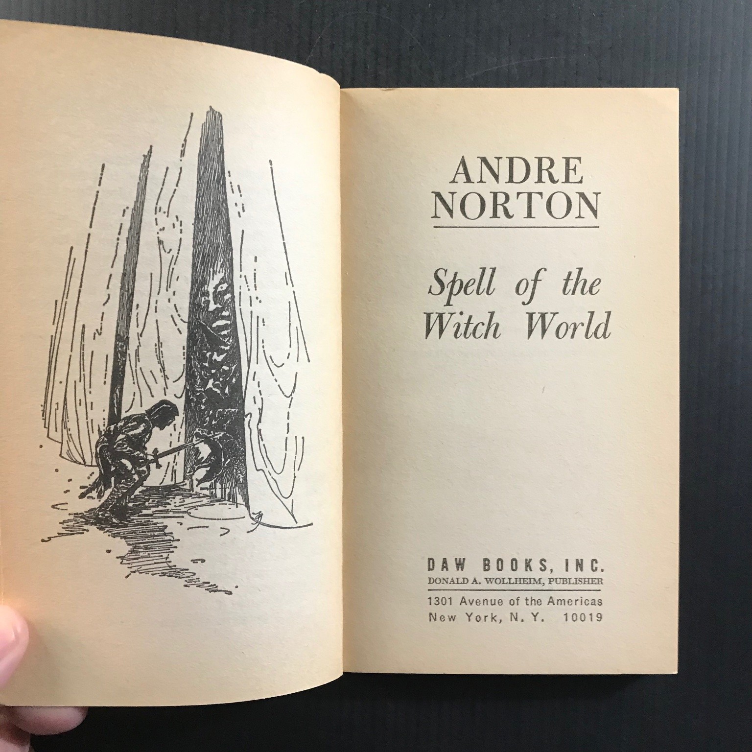 Spell of the Witch World Andre Norton DAW Books No. 1 1972 Gaughan Art Sci-Fi