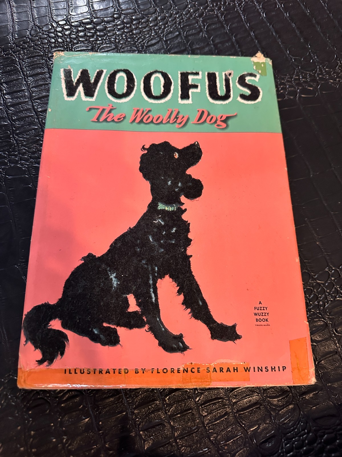 Woofus The Woolly Dog Fuzzy Wuzzy Book from 1944 By Jane Curry w/dust cover