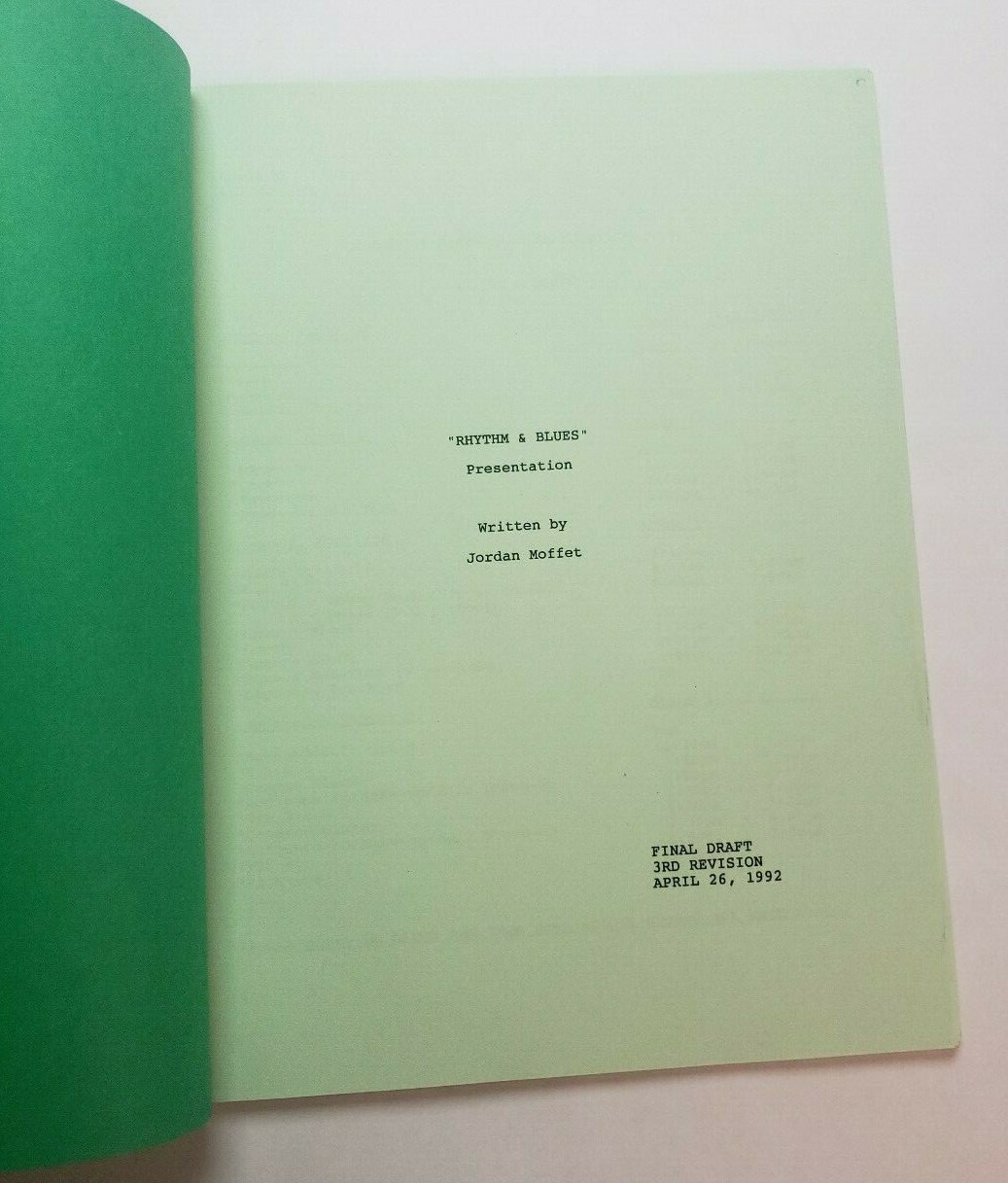 RHYTHM & BLUES / Jordan Moffet 1992 TV Script, Vanessa Bell Calloway & Ron Glass