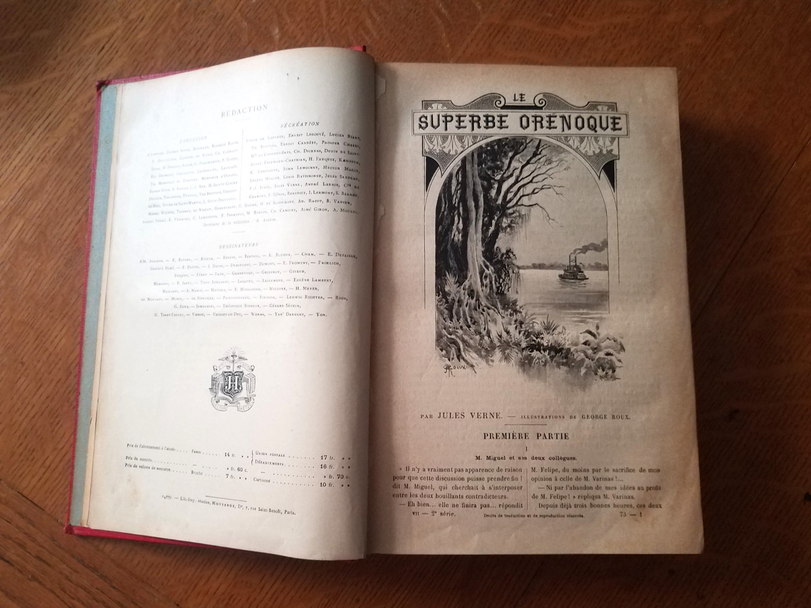 Jules Verne: Le Superbe Orenoque 1898 Collection Hetzel Magasin VII/VIII Paris
