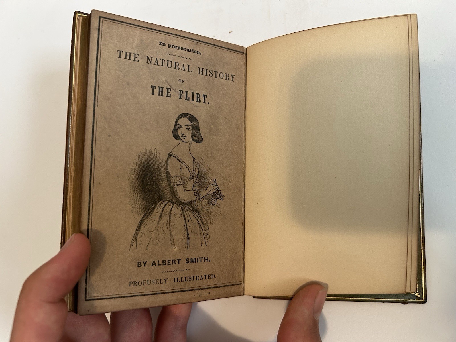 1848 SANGORSKI SIGNED BINDING Natural History of Tuft-Hunters Hine Illustrated