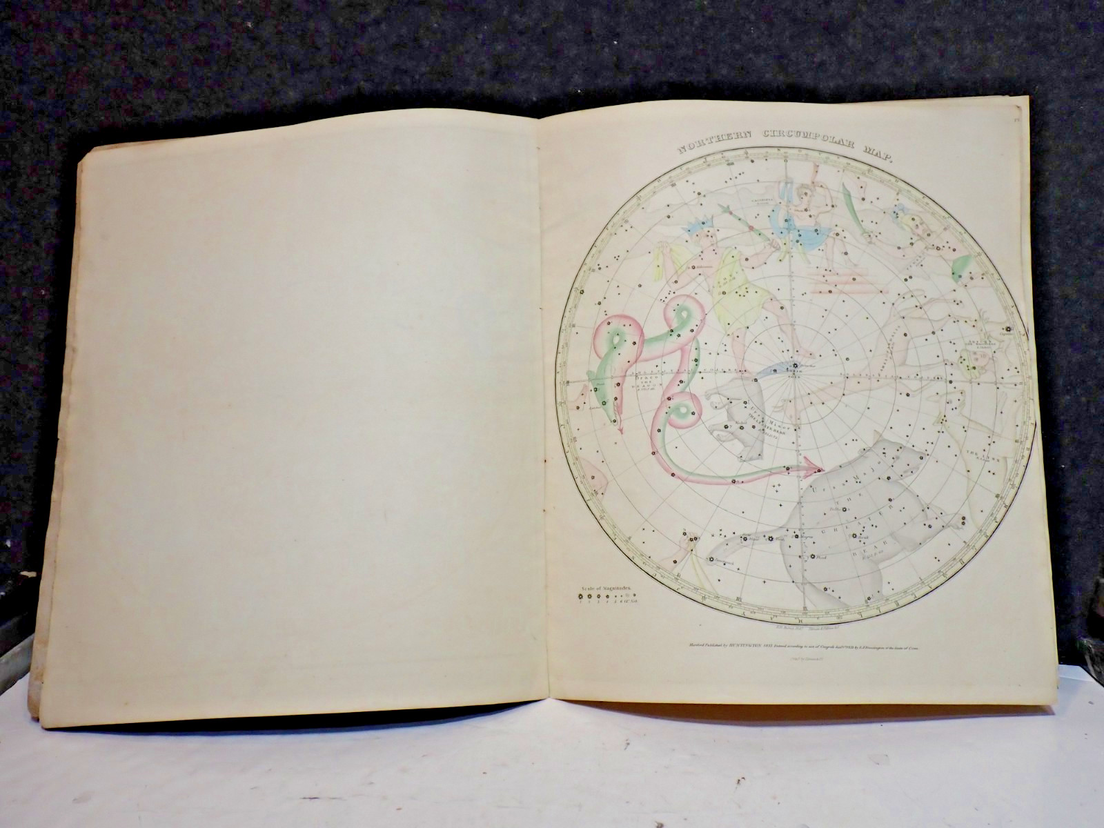 1833 Burritt Celestial Atlas Geography of the Heavens 1st Edition 7 Star Maps
