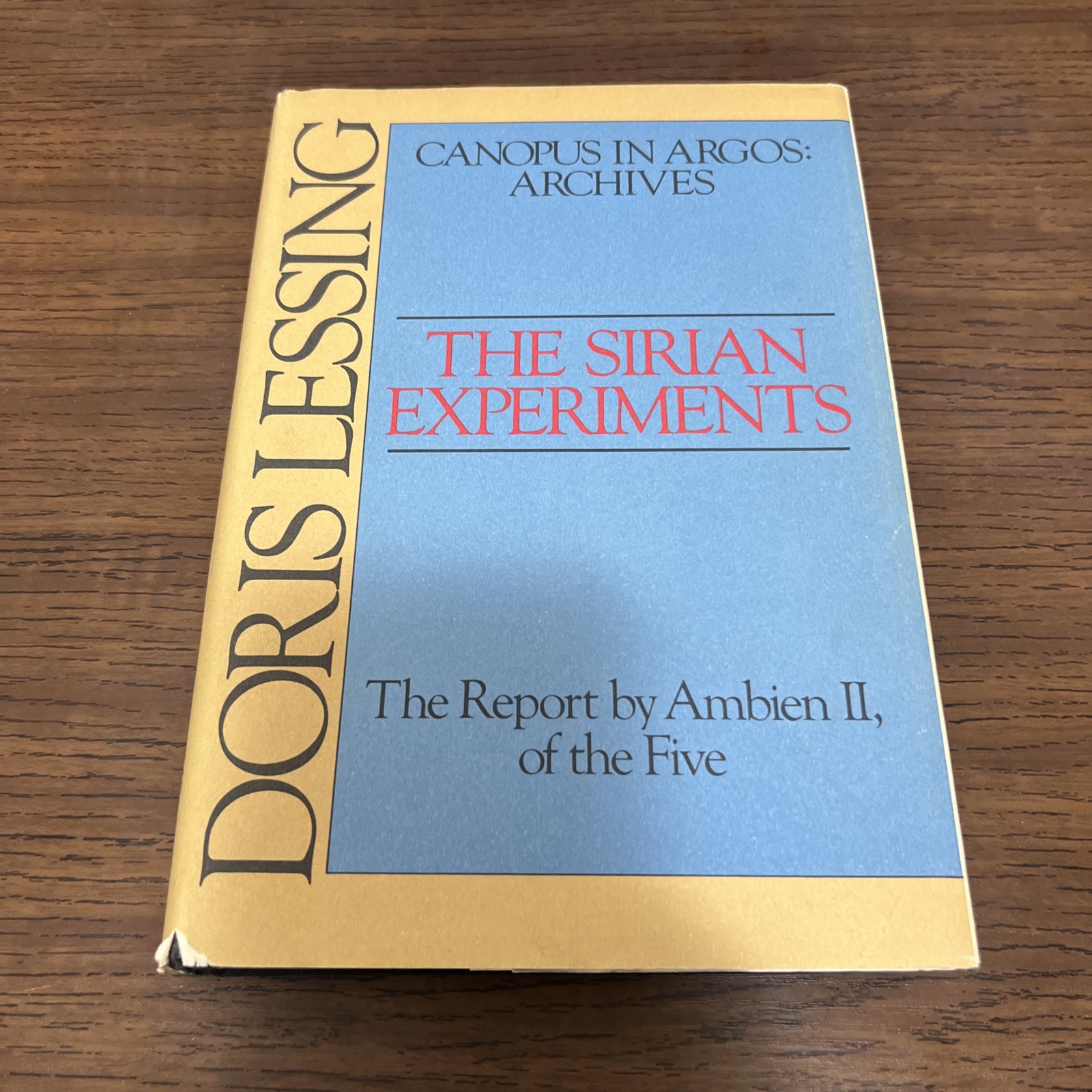 THE SIRIAN EXPERIMENTS,1981,Doris Lessing,1st Edition,DJ
