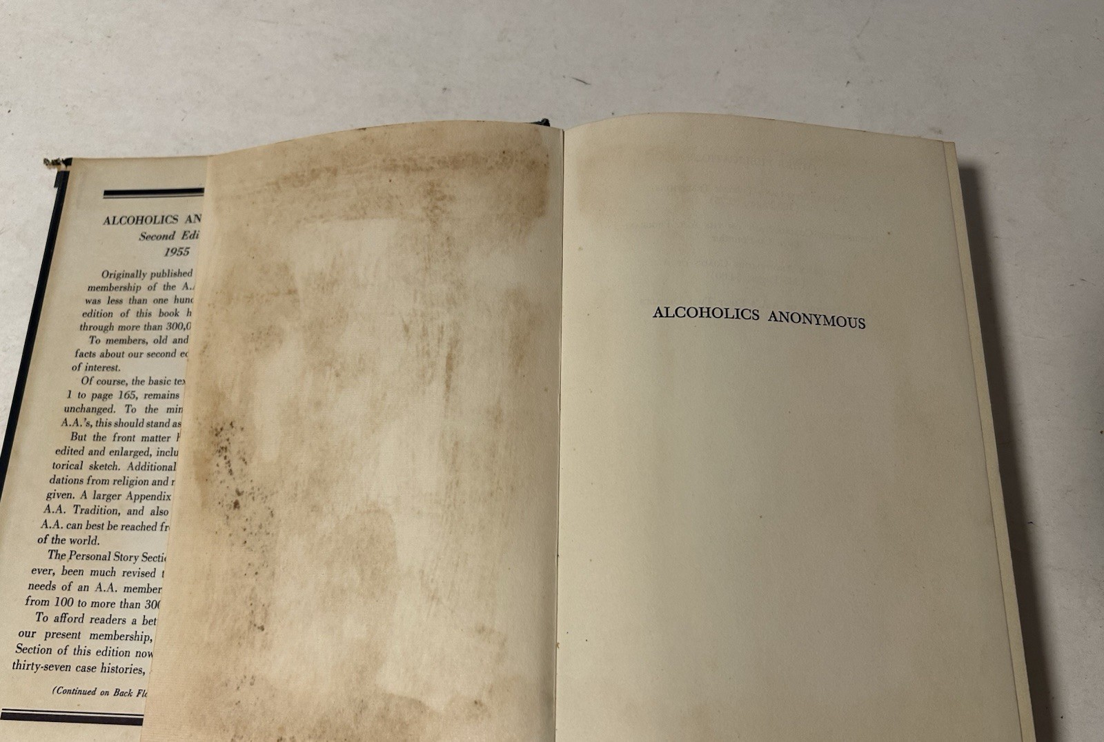 1963 Alcoholics Anonymous Big Book 2nd Edition 6th Printing DJ READ DESCRIPTION