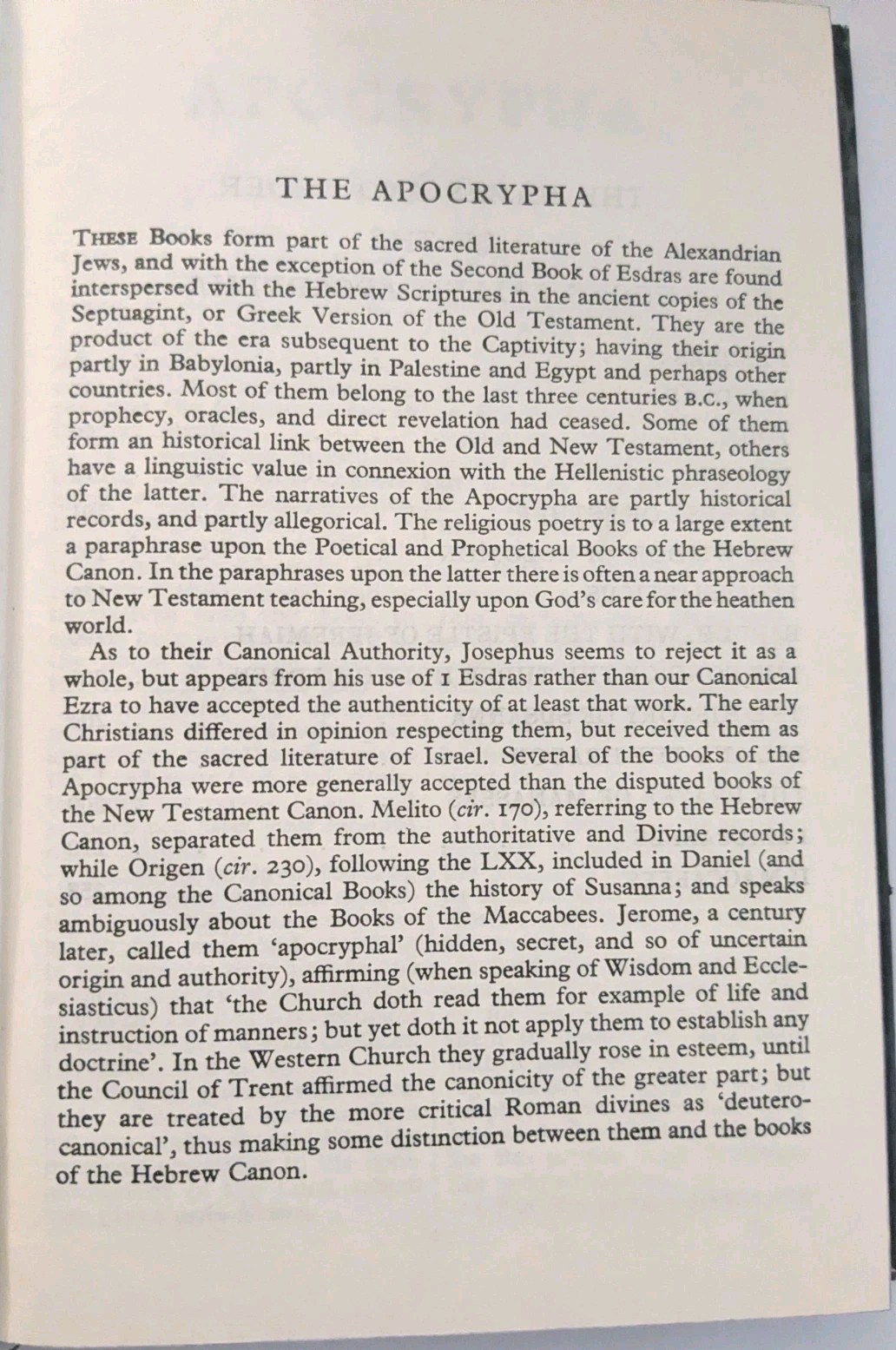 THE APOCRYPHA (Rare, Authorized Version) Oxford University Press HCDJ (Vintage)