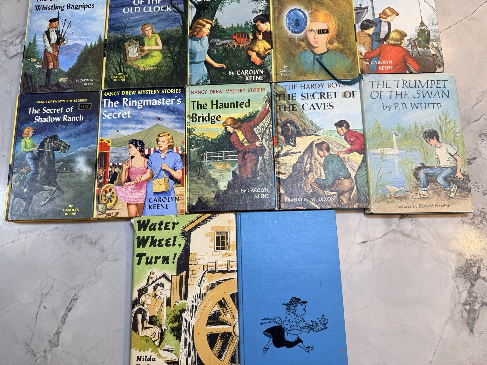10 Vintage Nancy Drew Hardy Boys Book Lot + possible first/early print editions