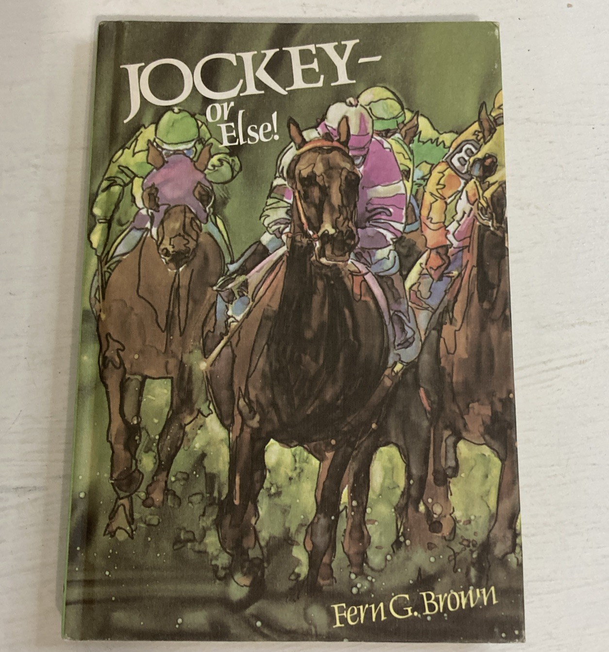 Jockey- Or Else! By Fern G. Brown Hardcover Book Albert Whitman & Co