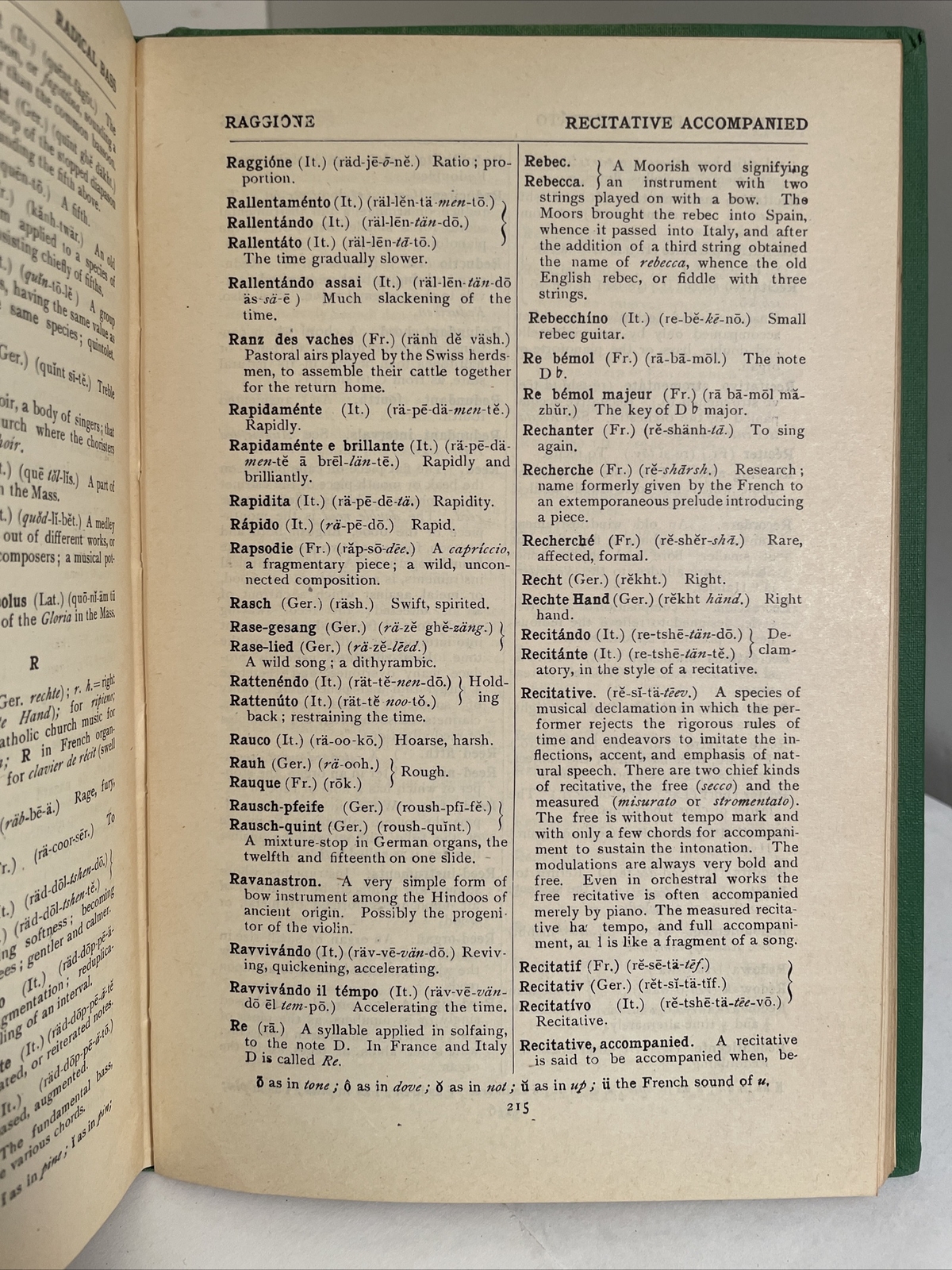 Louis C. Elson: ELSON’S MUSIC DICTIONARY; English-Italian, reference, 1950
