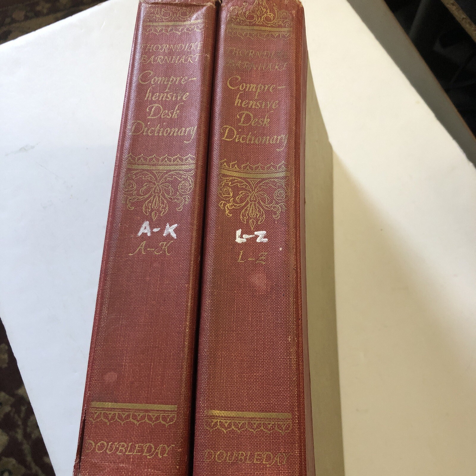 Vintage Book Set – Thorndike-Barnhart Comprehensive Desk Dictionary 1957 A – Z