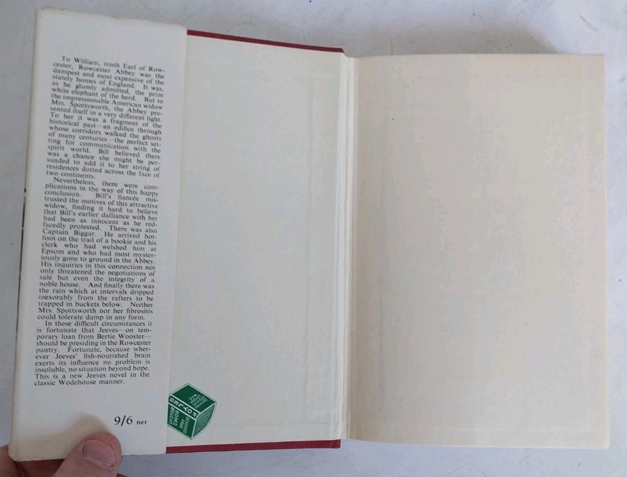 Ring For Jeeves By P. G. Wodehouse 1953 Hardcover