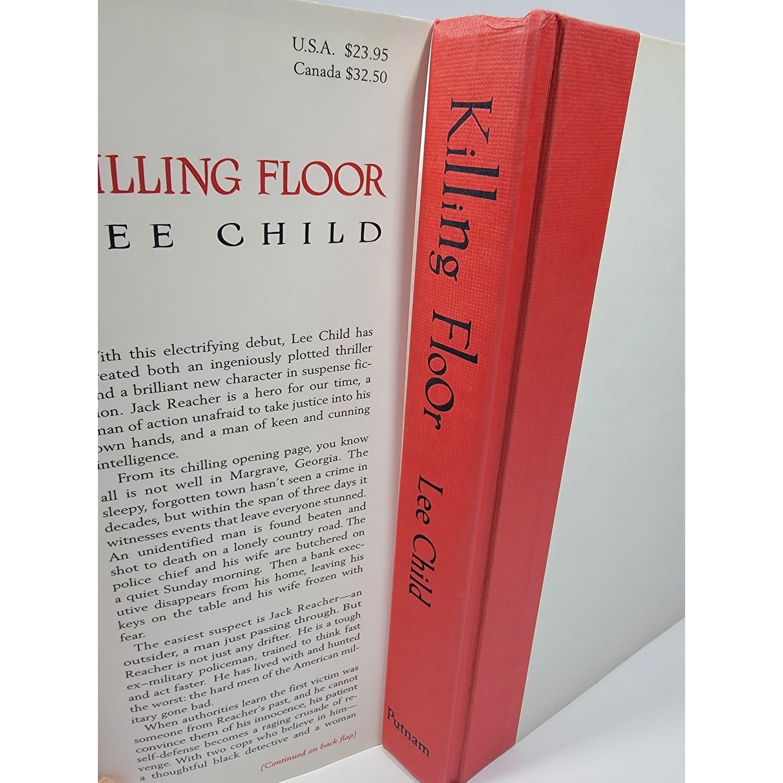 Killing Floor by Lee Child 1997 First Edition 1st Printing Putnam Hardcover DJ