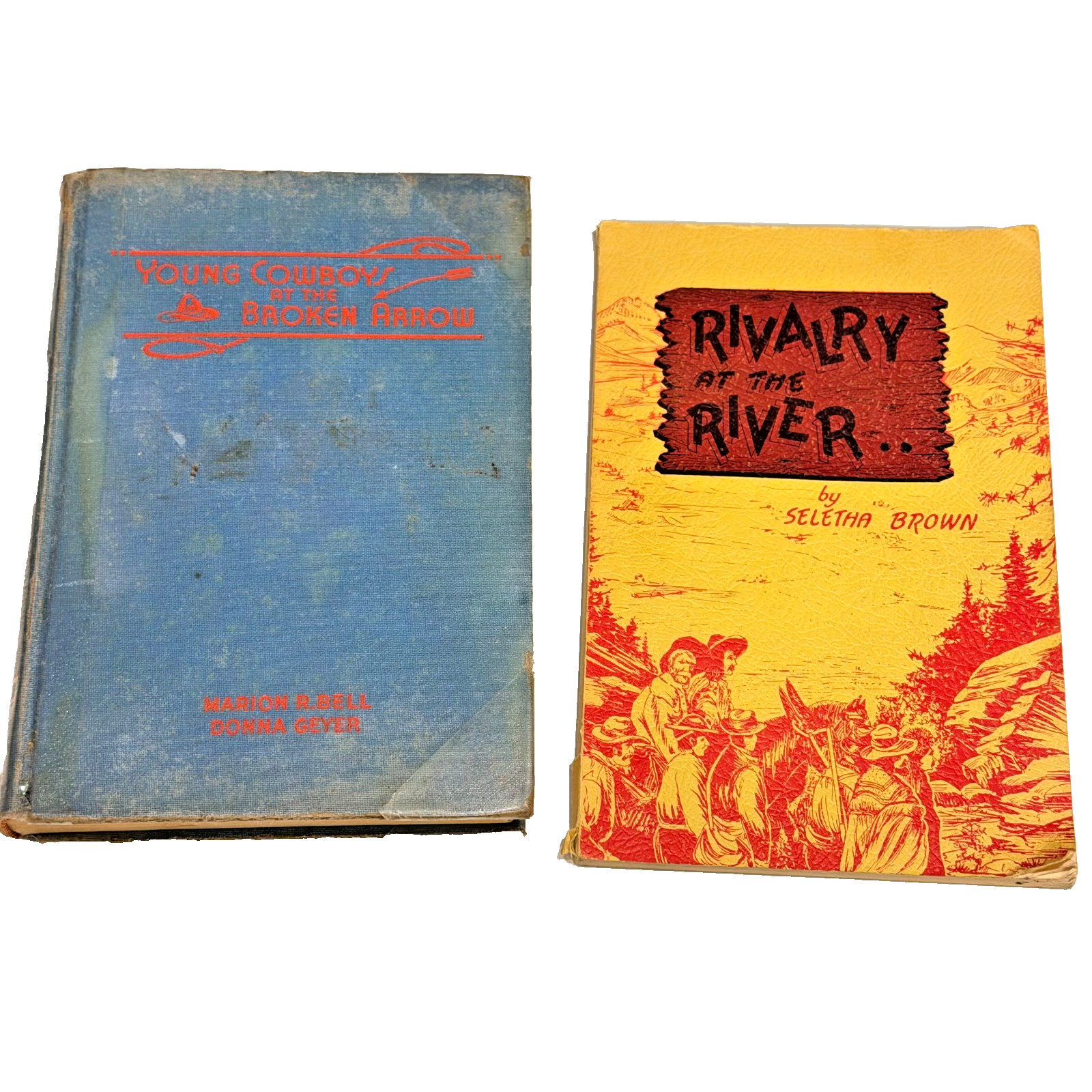 Vintage Western Books Lot Young Cowboys Broken Arrow Rivalry River 1943