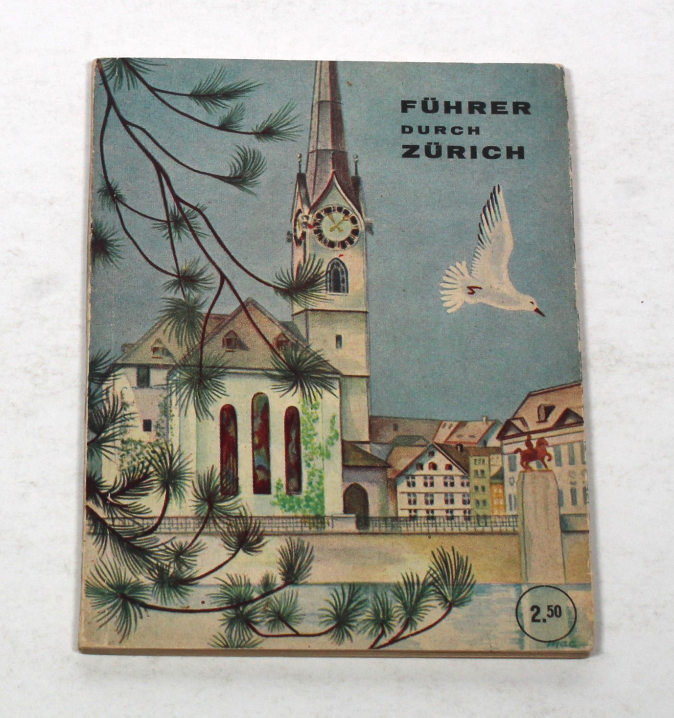 Vintage Führer durch Zürich 1950s Travel Guide – Zurlinden-Verlag Zurich Illus.