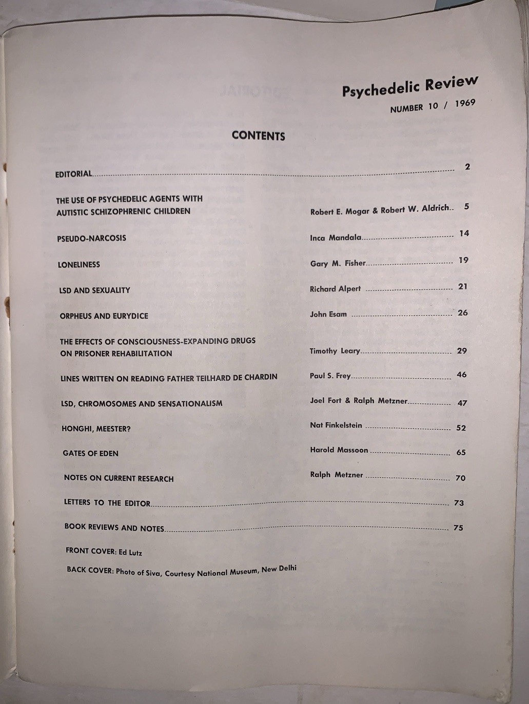 1967, 1969, PSYCHEDLIC REVIEW, ISSUES 9 & 10, TIMOTHY LEARY, 60’s COUNTERCULTURE