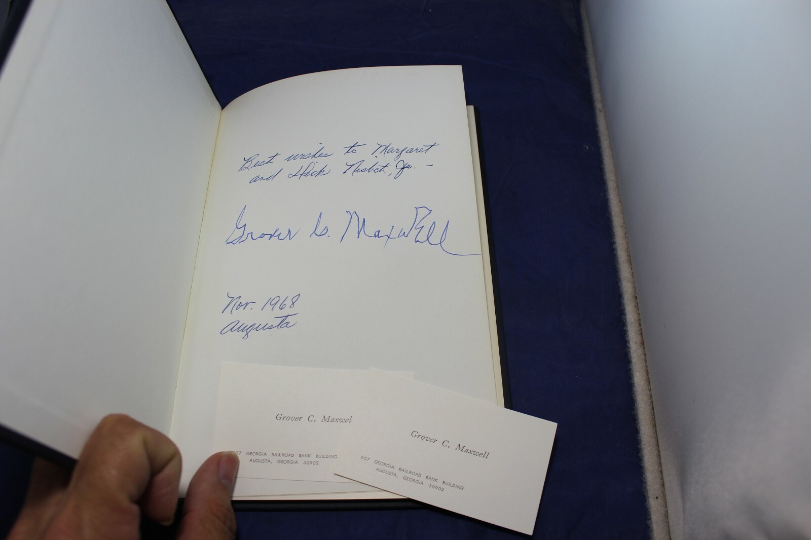 Maxwell Brothers Furniture Business Augusta GA 1904-1968 Grover C Maxwell SIGNED