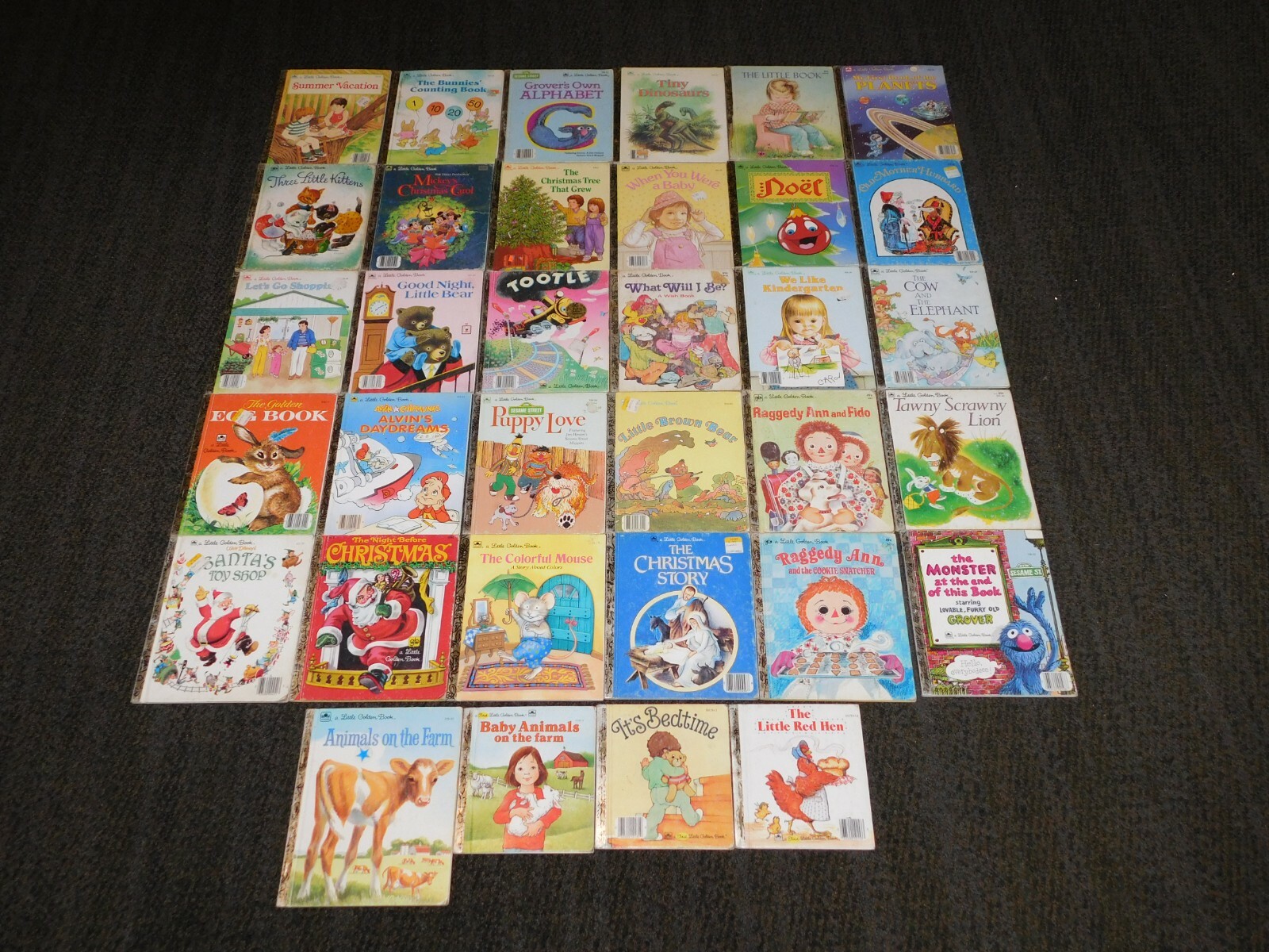 VINTAGE 1960S-1990S 34 GOLDEN BOOK CHILDRENS STORY BOOKS