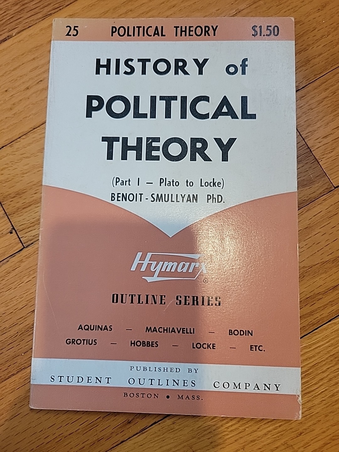 History of Political Theory Part 1 – Plato To Locke Printed 1957