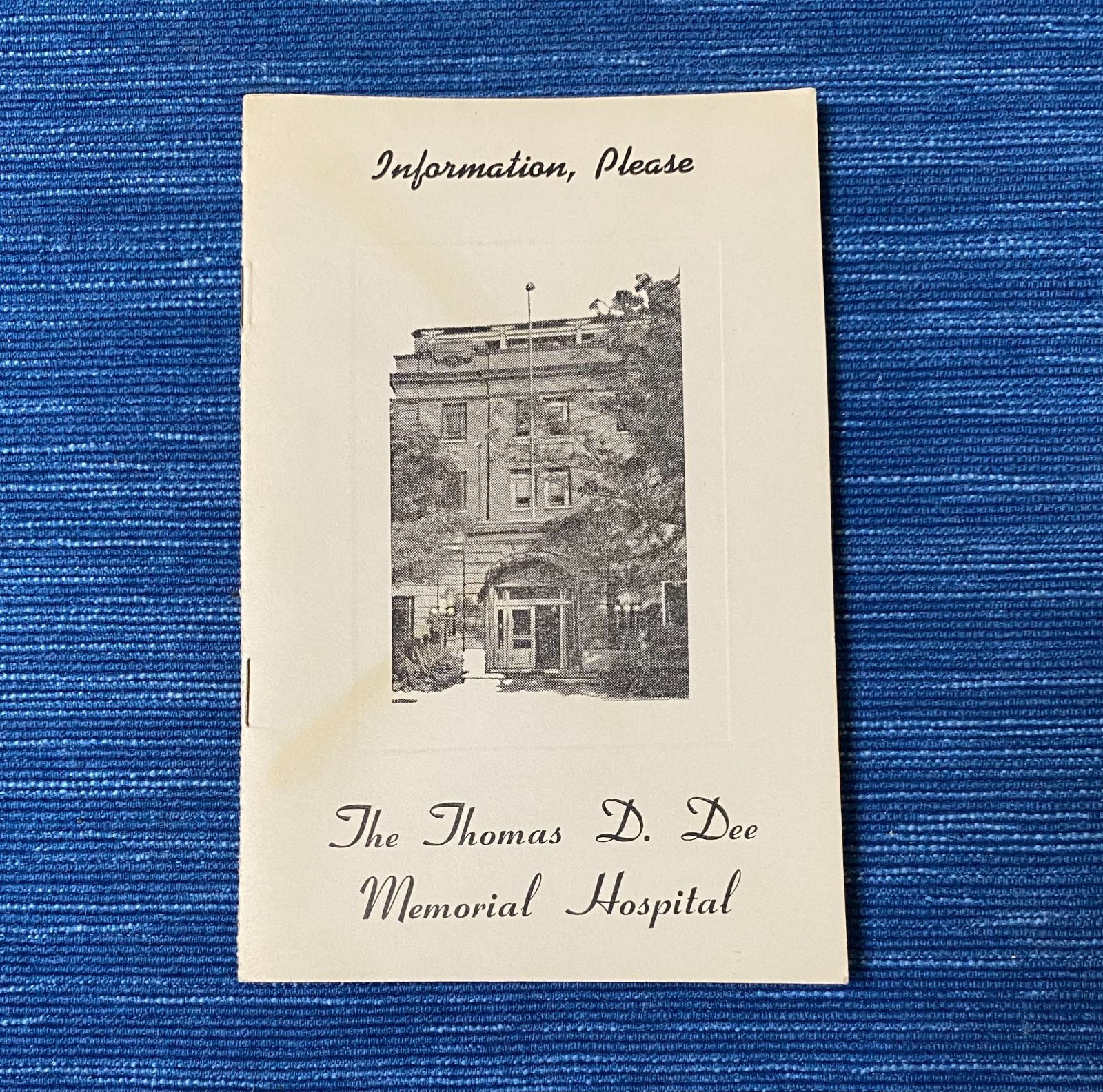 Vintage Thomas D Dee Memorial Hospital Ogden Utah Rules Booklet Leaflet 90B