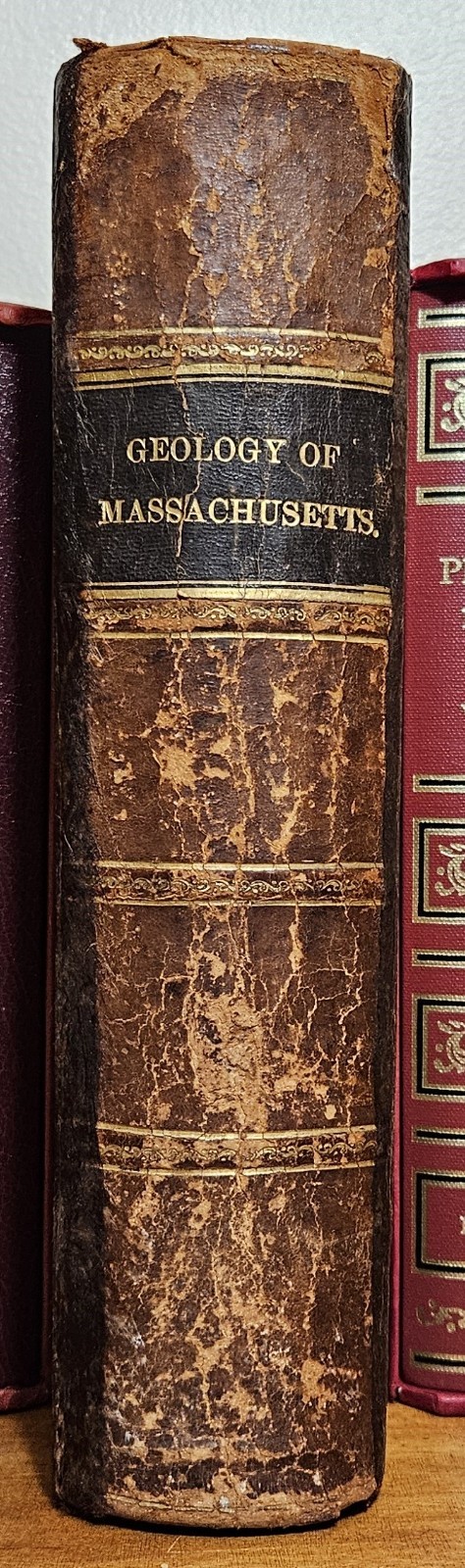 1841 Final Report on the Geology of Massachusetts by Hitchcock 55 plates and map