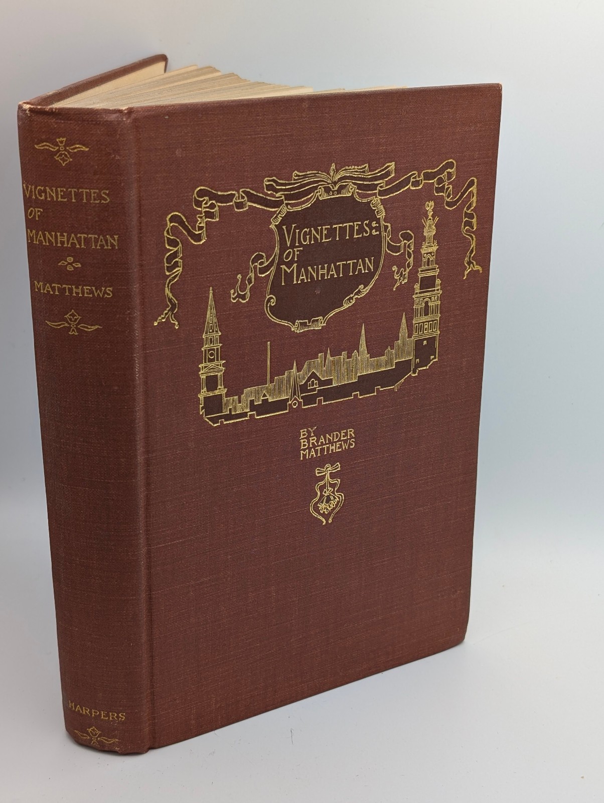 Vignettes of Manhattan – Brander Matthews – 1894 – 1st Edition – NYC History