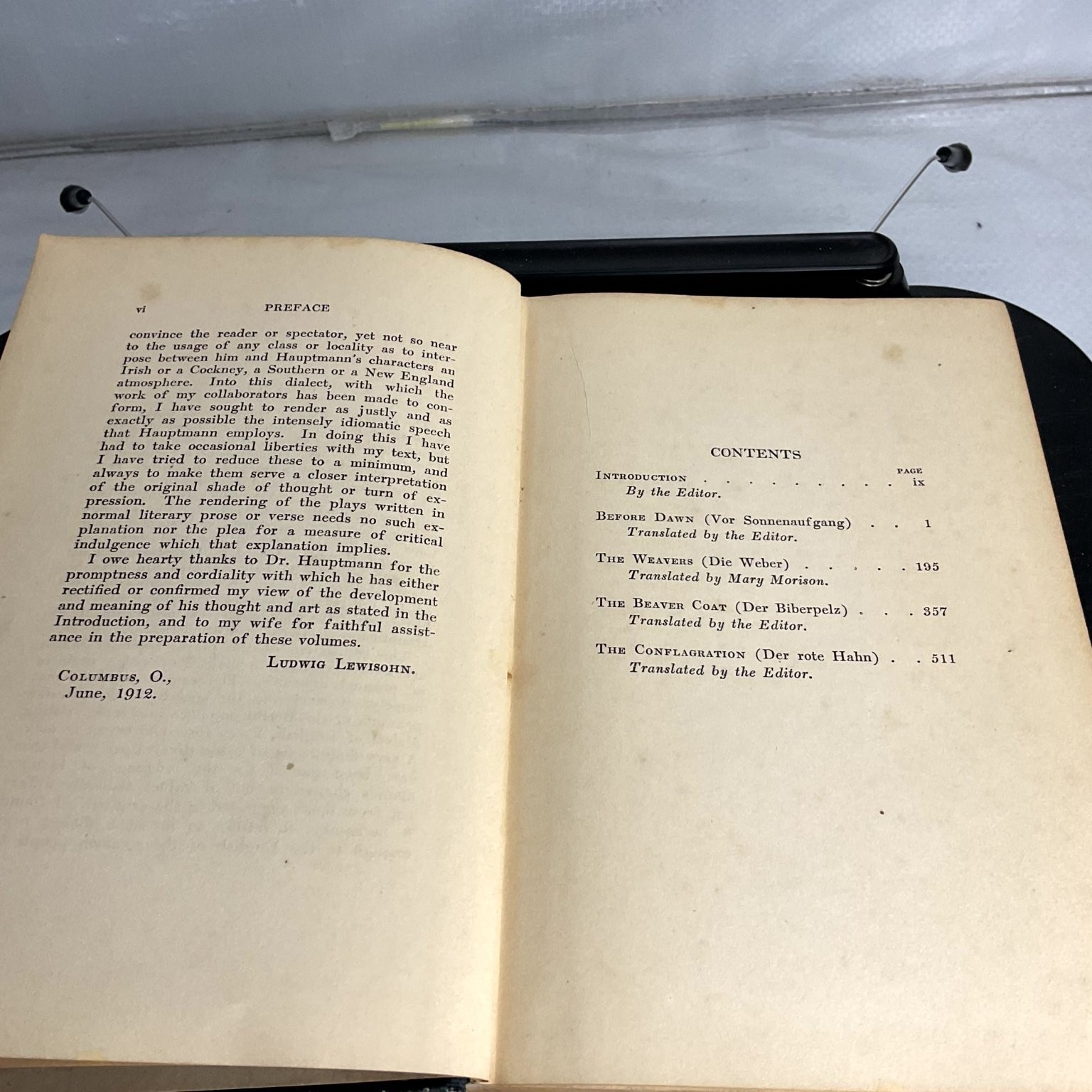 Dramatic Works Gerhart Hauptmann Volume 1 1912 Social Dramas