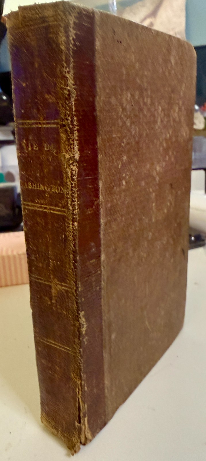 Vie de George Washington Girault 1836 4th Ed French Henry Perkins Antique Book