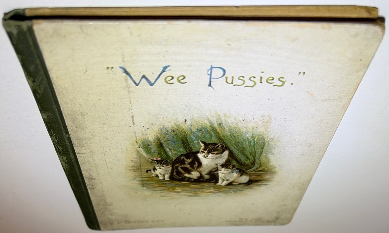 Children’s Book “Wee Pussies” Antique From 1889, Published By E. P. Dutton, Rare